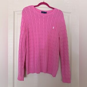 Women’s Pink Polo Sweater